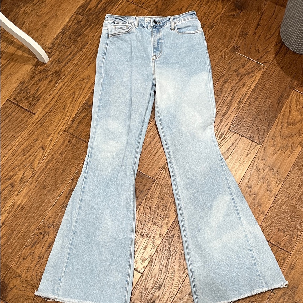 Cello Light Wash Flare Jeans